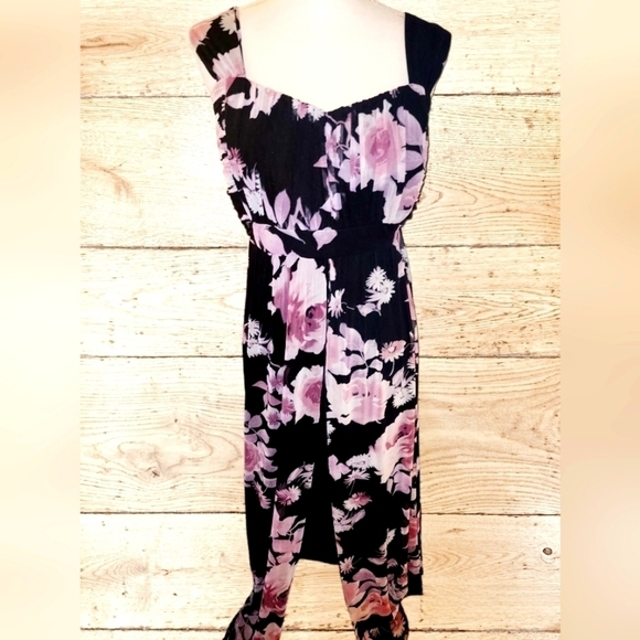 CONNECTED Floral-Print High-Low Maxi Dress - Picture 2 of 9